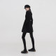 Black high neck long sleeves bottoming dress