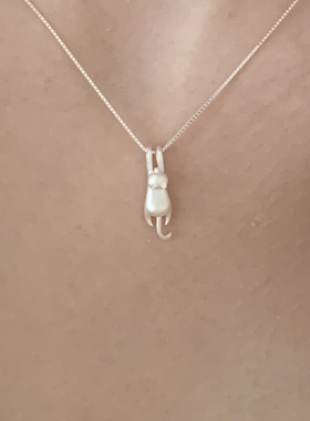 可爱幸运猫咪项链送女友礼物