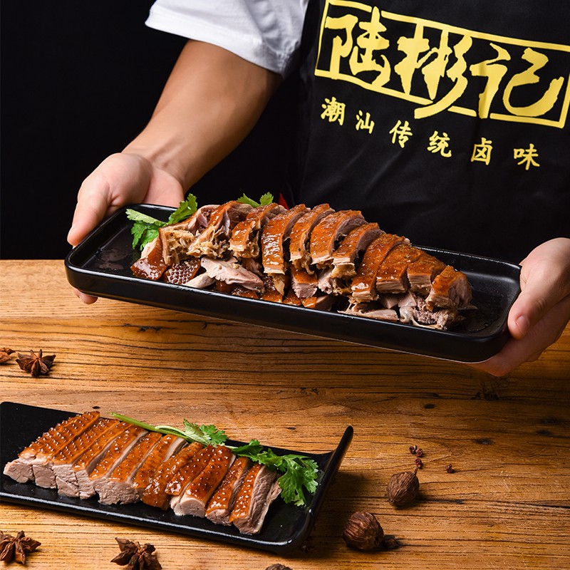 陆彬记潮州特产卤狮头鹅卤水美食鹅肉熟食卤味半只卤鹅特色潮菜-图2