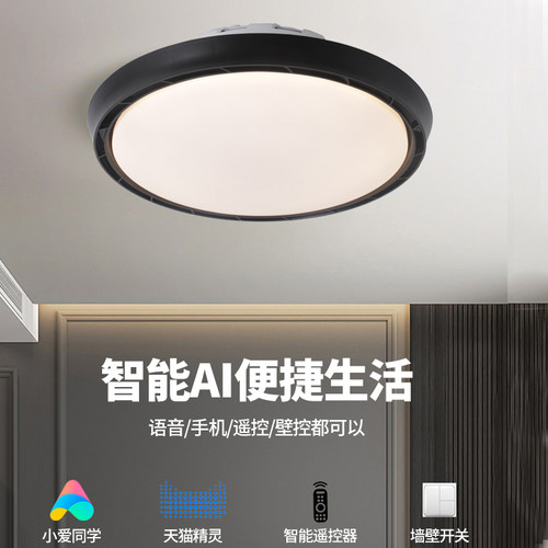吸顶风扇灯已接入米家APP护眼灯无叶风扇灯超簿卧室吊扇灯书房灯 - 图1