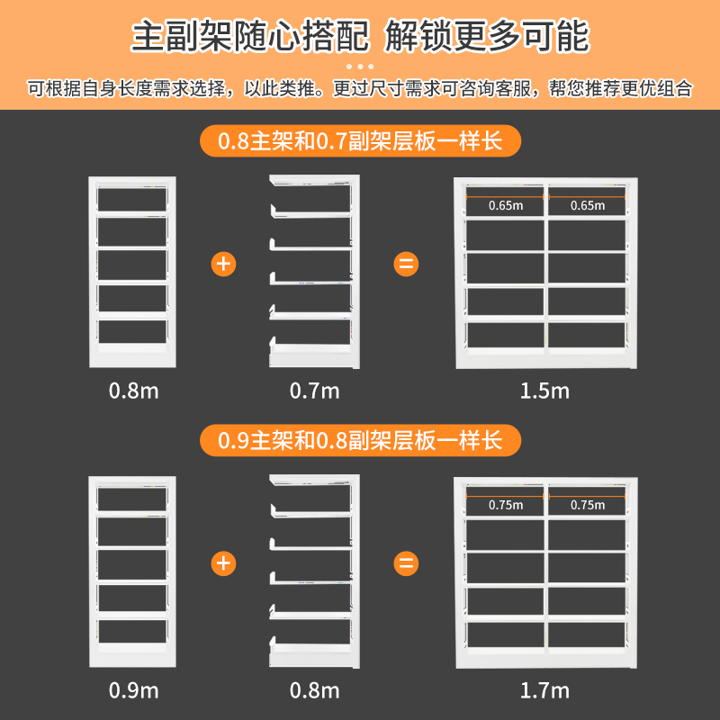 书架书柜置物架落地儿童学生简易多层现代书房家用钢制图书馆书架-图2