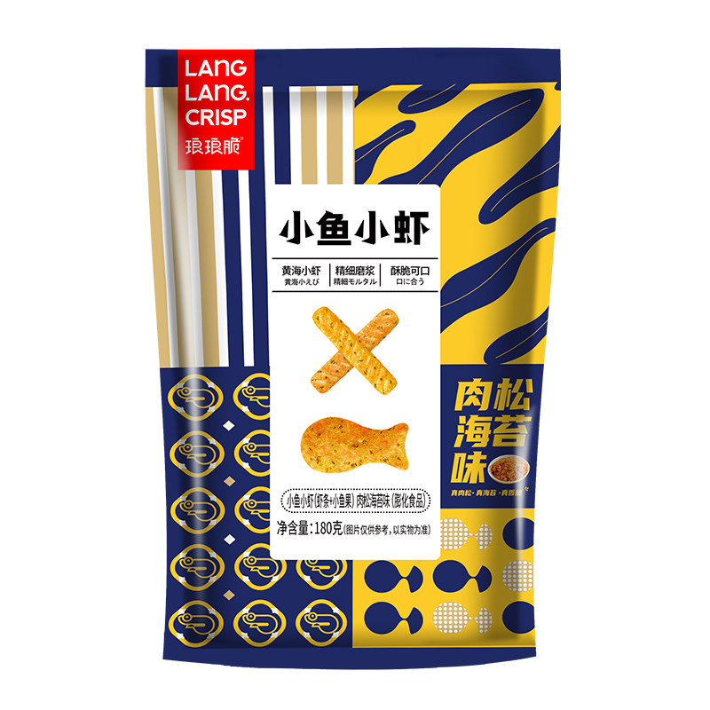 琅琅脆小鱼小虾口味网红办公室海苔 福美源食品膨化食品