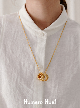 Nuef 复古百搭18k镀金素链无吊坠式万能裸链45cm 60cm