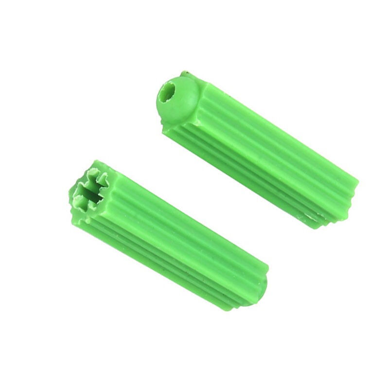 冰禹BJyl-208绿色塑料膨胀胶塞飞机型尼龙膨胀管膨胀螺丝胶粒M8(1 - 图1