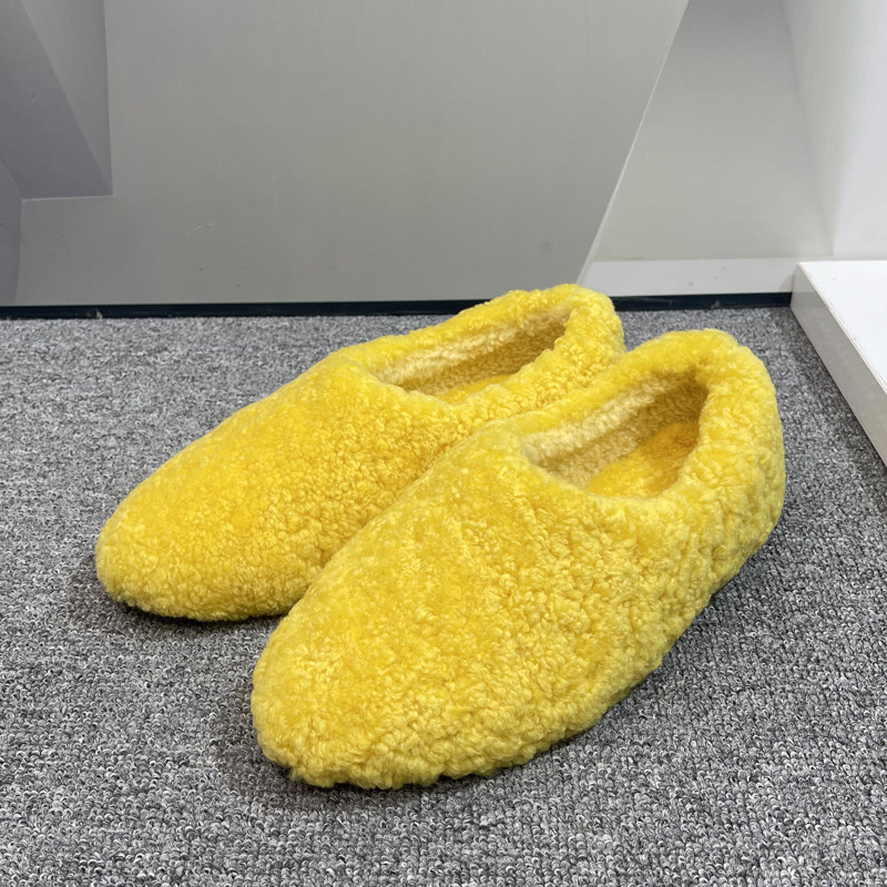 真皮羊羔毛保暖毛毛单鞋女2025冬季新款平底一脚蹬时尚简约毛毛鞋,淘宝优惠券,粉丝福利购,淘宝优惠卷