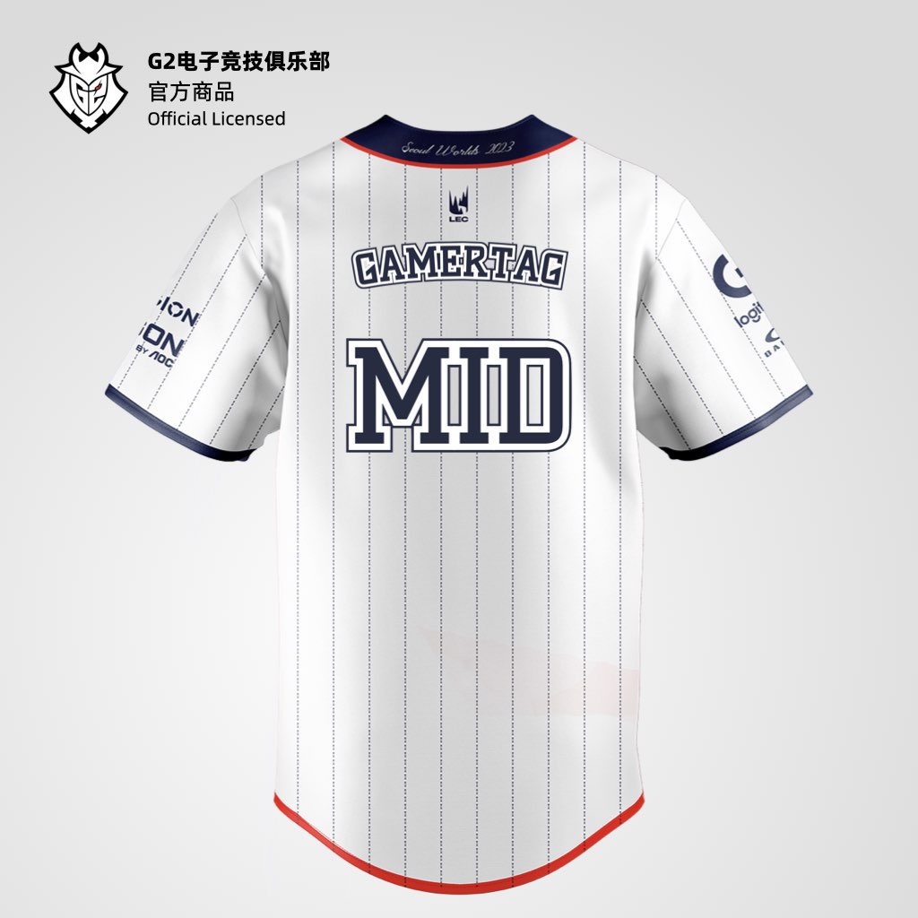 昂恩电竞 G2 ESPORTS 2023 LOL世界赛队服官方正品-图2