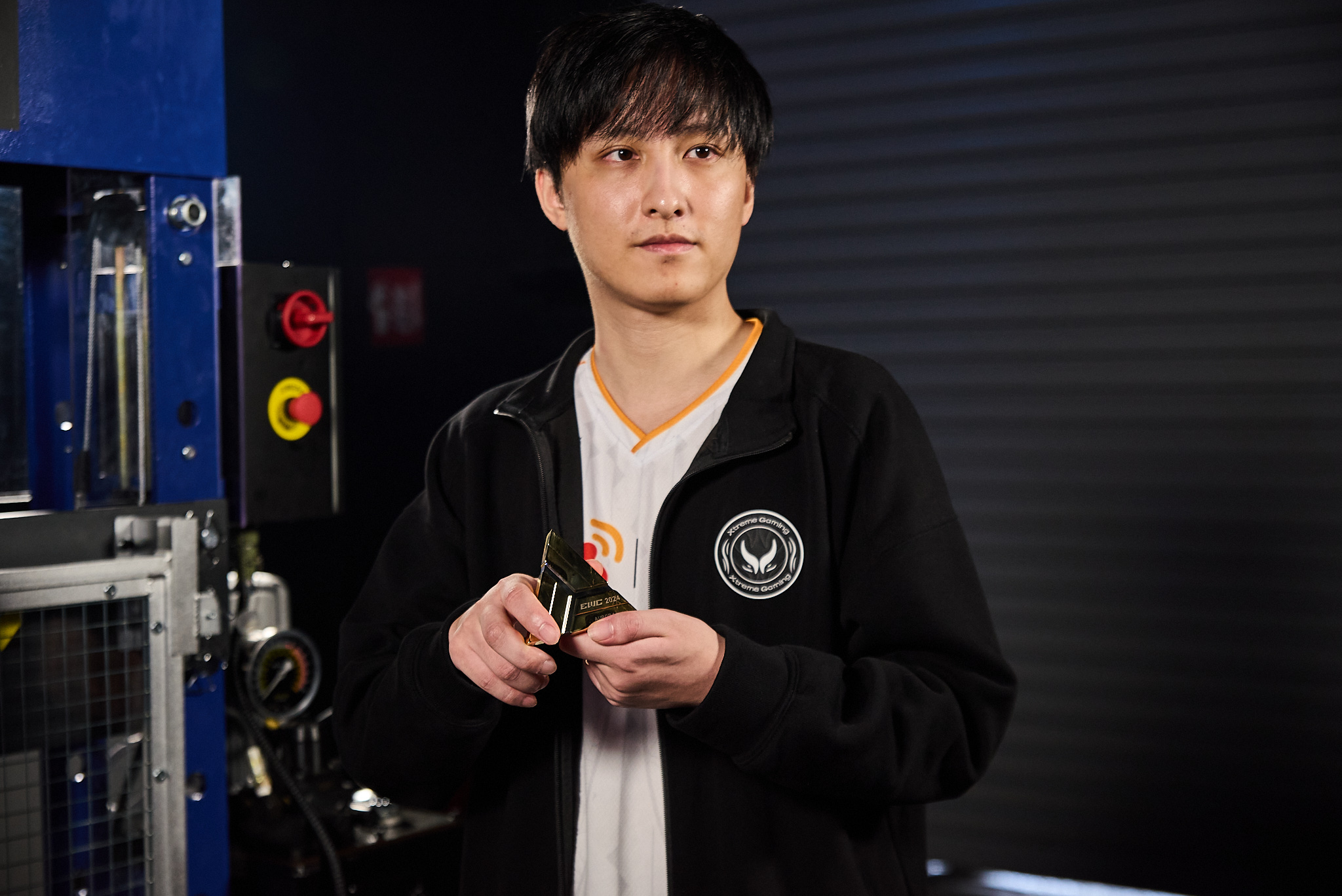 XtremeGaming电竞官方选手拉链训练黑色夹克外套XG队服Ame同款 - 图1