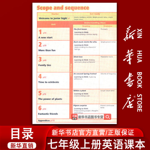 【新华书店正版】2026使用初中7七年级上册英语外研版课本教材教科书初一1上学期英语课本七年级英语书上册七上英语7上英语外研版 - 图0