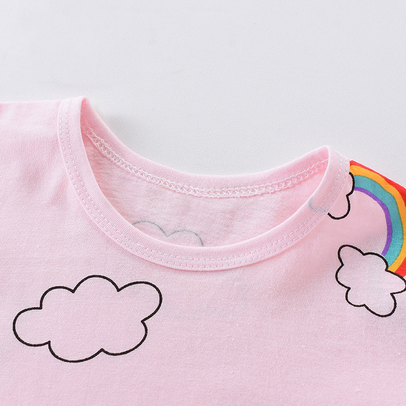 儿童睡裙夏季纯棉薄款短袖睡衣中小童女宝宝家居服半袖T恤公主裙,淘宝优惠券,粉丝福利购,淘宝优惠卷