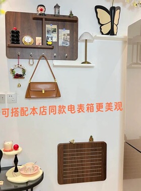 弱电箱装饰遮挡箱北欧百叶配电表