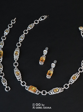 璀璨系列黄水晶高级珠宝项链