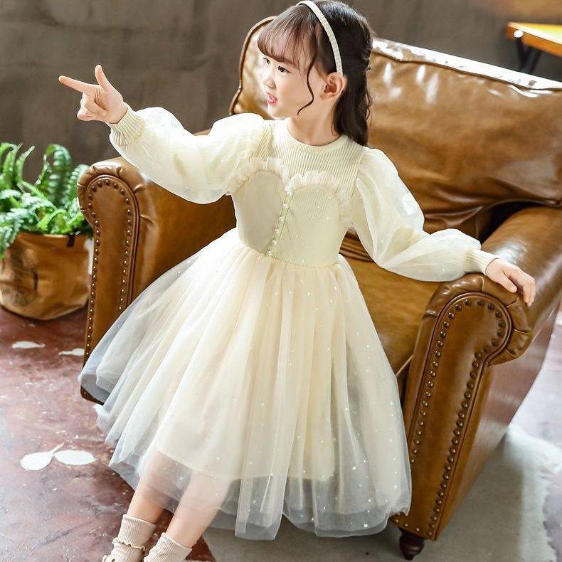 女童春秋连衣裙2024新款小女孩洋气公主裙儿童春冬季甜美风仙女裙,淘宝优惠券,粉丝福利购,淘宝优惠卷
