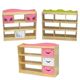 Kindergarten Lactica Toy Combination Cabinet Children's Furniture Solid Wood Bookshelf Cartoon School Bag Cabinet Multi-function Storage Cabinet