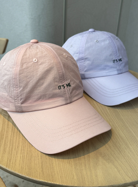春夏速干字母刺绣轻薄棒球帽男女