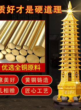 13层文昌塔文曲星纯铜