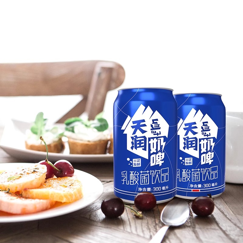 新疆天润奶啤佳丽奶啤乳酸菌饮品特产饮料300ml*6/12罐多规格装 - 图2