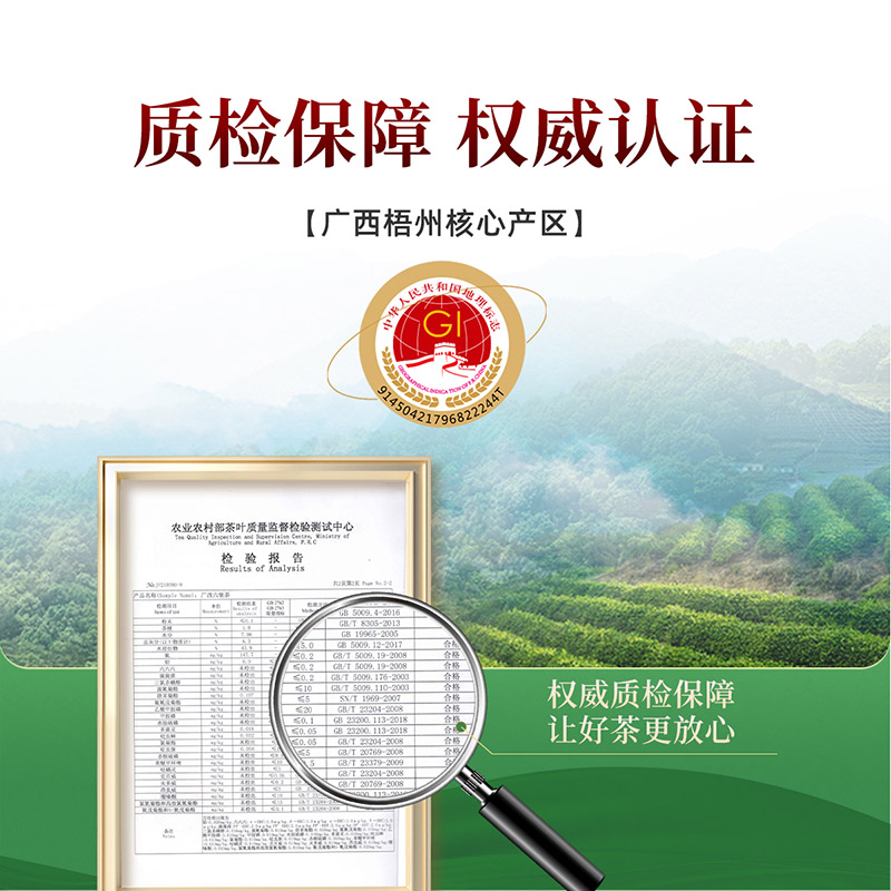 七春茶叶六堡茶250g黑茶2020年广西梧州窖藏熟茶自饮送长辈-图0