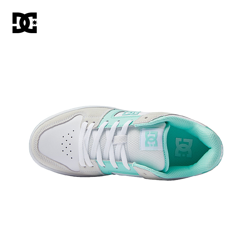 DCSHOES MANTECA低帮休闲板鞋立体logo绒面缓震耐磨女鞋DC滑板鞋-图1