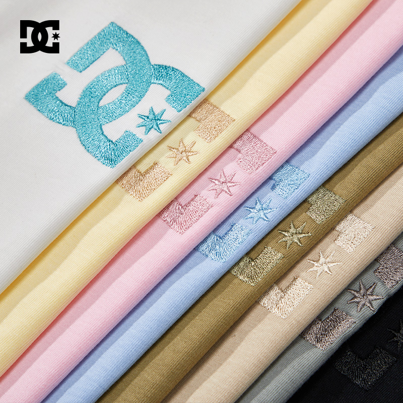 DCSHOES官方正品刺绣LOGO上衣合身简约情侣同款短袖T恤男女同款-图3