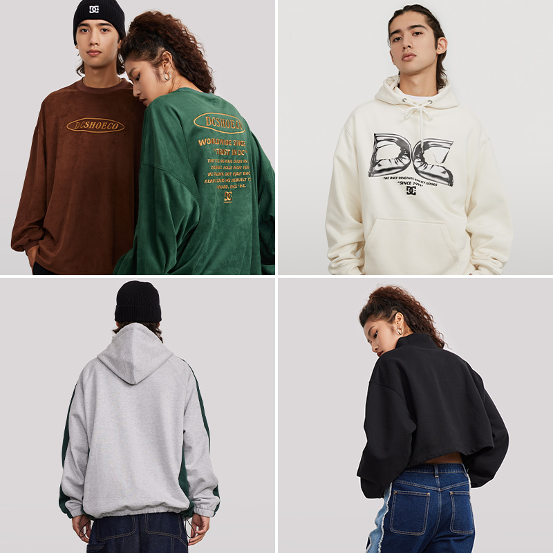 【福袋】DCSHOES官方正品男女款连帽卫衣圆领卫衣促销1件199元