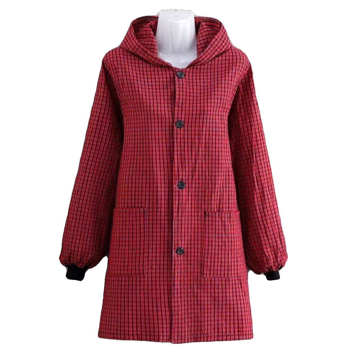 围裙纯棉老粗布工作干活厨房家庭外穿耐脏长袖防水男女士加肥罩衣,淘宝优惠券,粉丝福利购,淘宝优惠卷