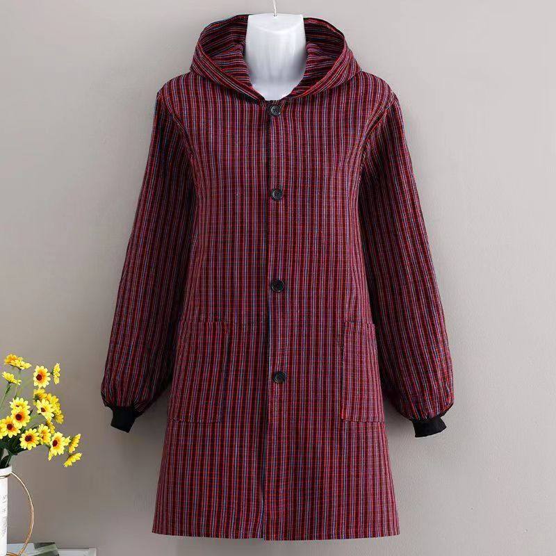 围裙纯棉老粗布工作干活厨房家庭外穿耐脏长袖防水男女士加肥罩衣,淘宝优惠券,粉丝福利购,淘宝优惠卷