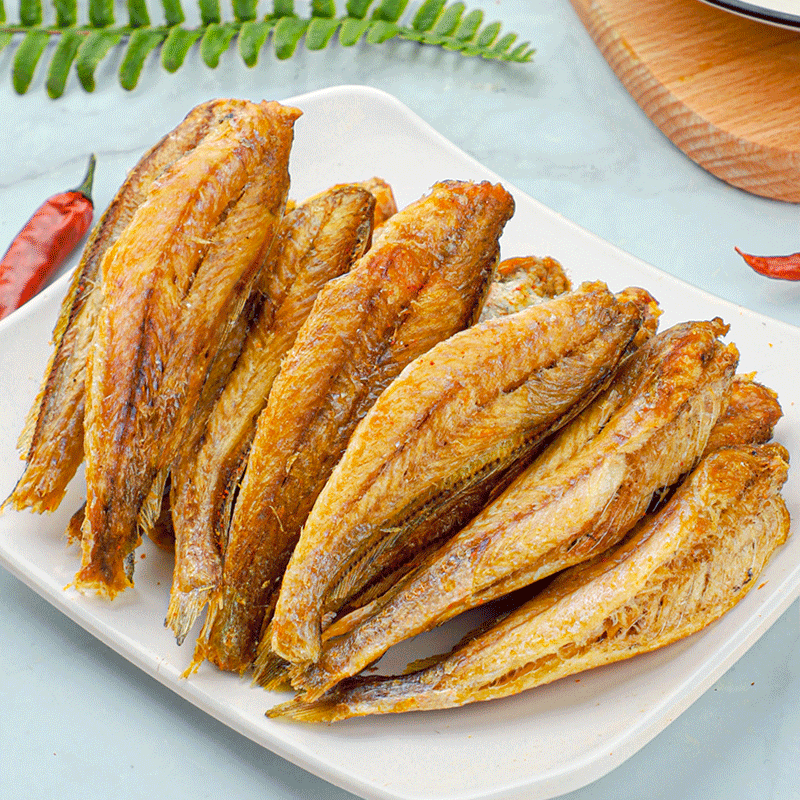 香酥小黄鱼500g孕妇休闲黄鱼酥干货 拓甘甜即食鱼零食