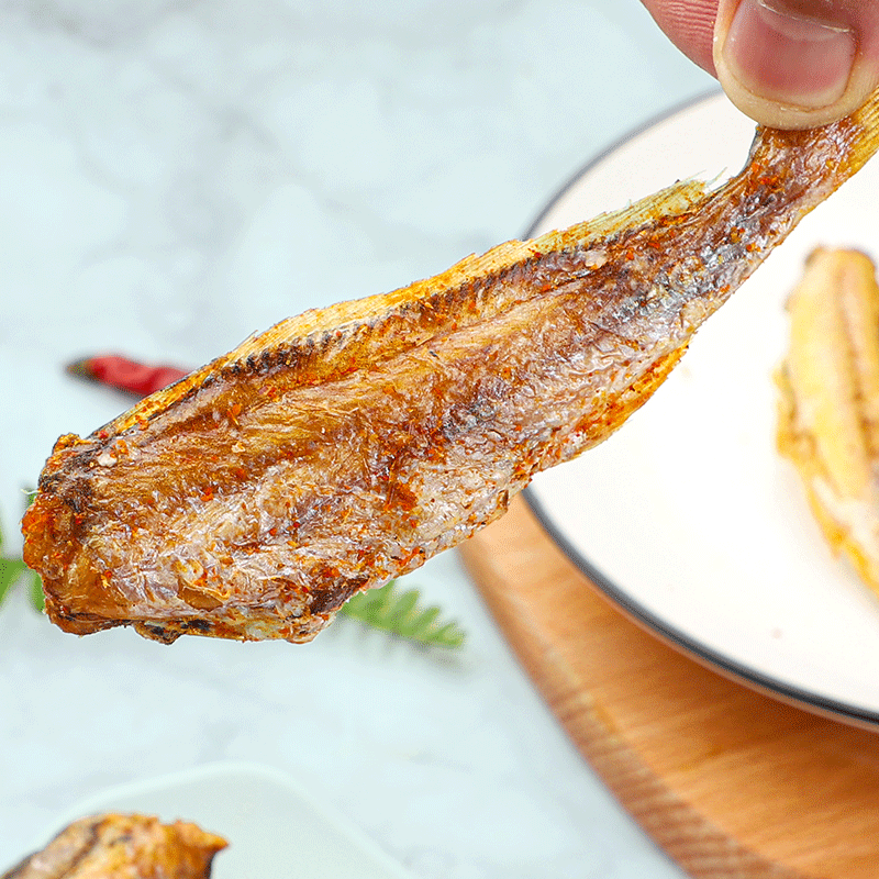 香酥小黄鱼500g孕妇休闲黄鱼酥干货 拓甘甜即食鱼零食