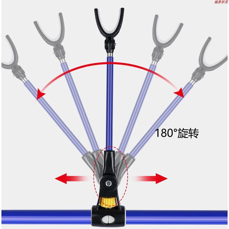 炮台加粗鱼竿不锈钢炮台鱼钓箱钓椅两用台钓地插鱼竿支架拉饵盘aa