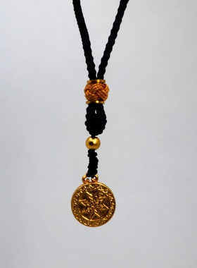 铜鼓文化创意项链吊坠财权好寓意