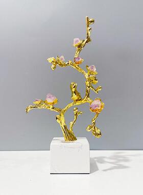 新中式轻奢植物摆件高级感创意家居简约客厅桌面装饰工艺品厂