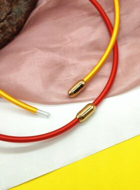 国风china chic 时尚磁吸扣头缠绕线项圈 项链配饰 diy宝宝宫廷风