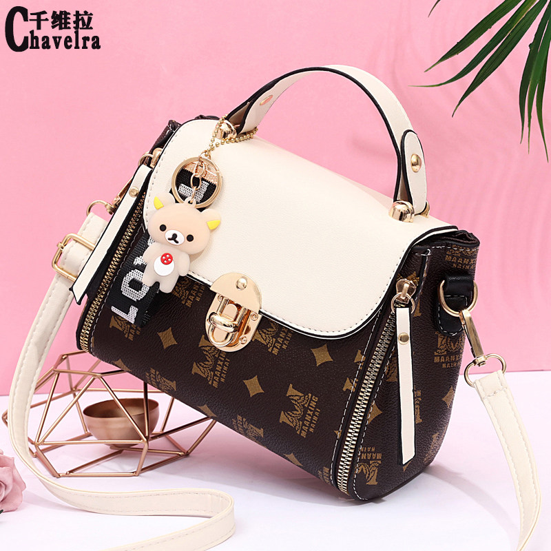 2020新款旋锁气质春夏斜跨包小方包 威斯伦特女士包袋