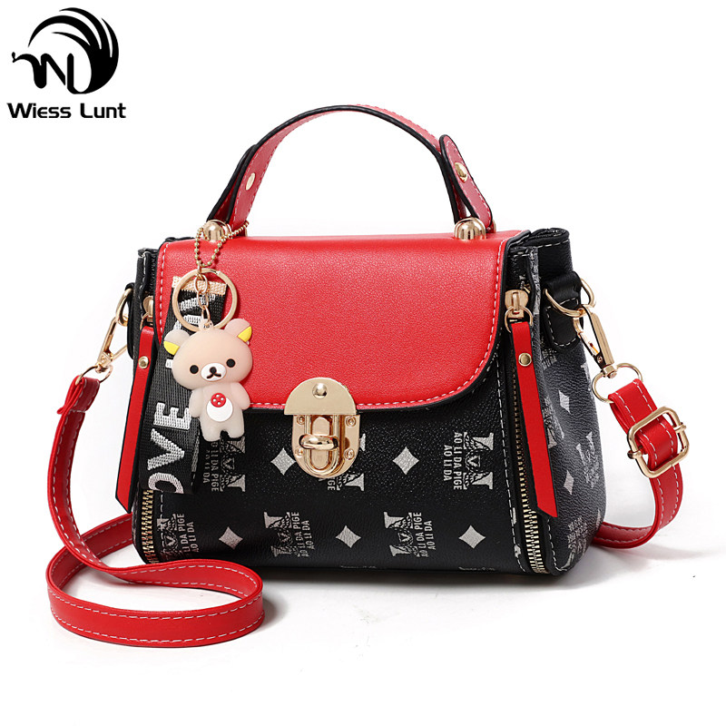 2020新款旋锁气质春夏斜跨包小方包 威斯伦特女士包袋