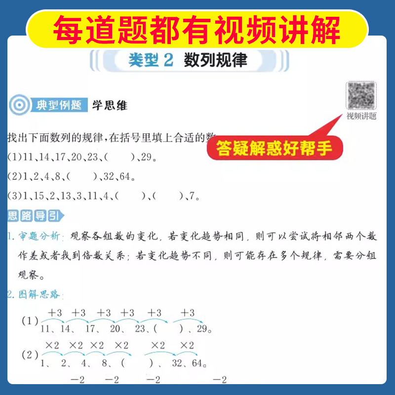 一本数学思维训练1-6年级小学三年级数学举一反三奥数训练变式题组 小学计算拓展思维逻辑训练123456年级 全国通用 配套视频讲答案 - 图1