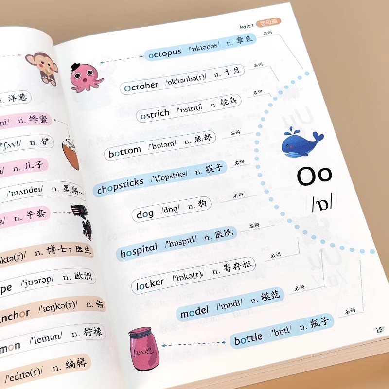 小学生自然拼读英语教材大全学习神器三四五六年级音标和发音规则表词汇记背学习快速记单词语法启蒙初中专项 - 图0