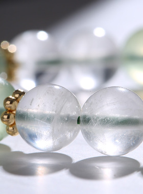 吉饰坊葡萄石白幽灵水晶手链闺蜜手链送礼生日礼物