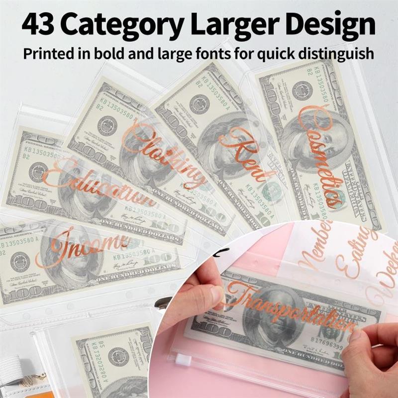 A6 aesthetic cute daily budget planner money saving book - 图1