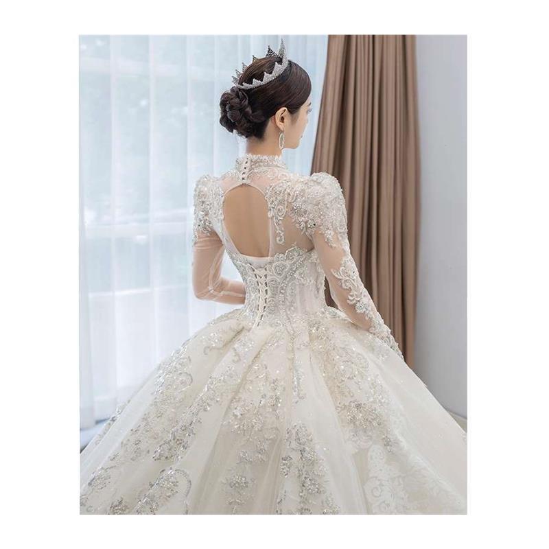 Wedding Dress New Bridal Main Wedding Dress Court Style High - 图3