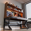Desk bookshelf integrated table simple computer desk