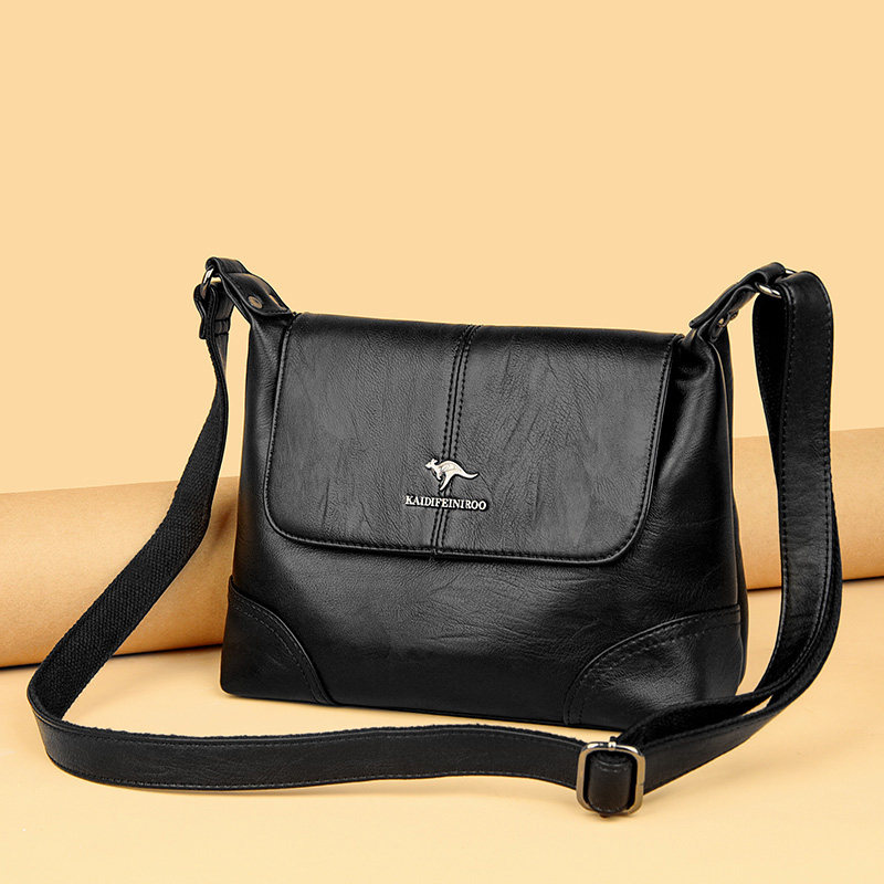 凯迪袋鼠真皮软皮女包2026新款潮妈妈包中年女士大容量单肩斜挎包,淘宝优惠券,粉丝福利购,淘宝优惠卷