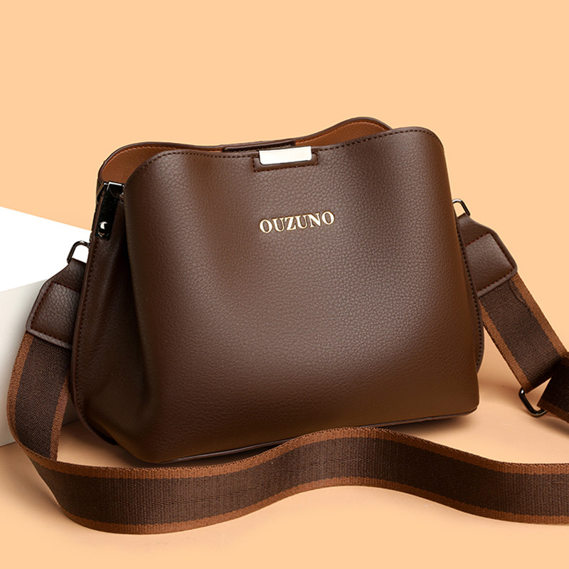 品牌真皮水桶包女2026新款软皮中年妈妈包头层牛皮百搭单肩斜挎包,淘宝优惠券,粉丝福利购,淘宝优惠卷