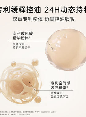 她叙肌柔纱蜜粉饼24H定妆持久