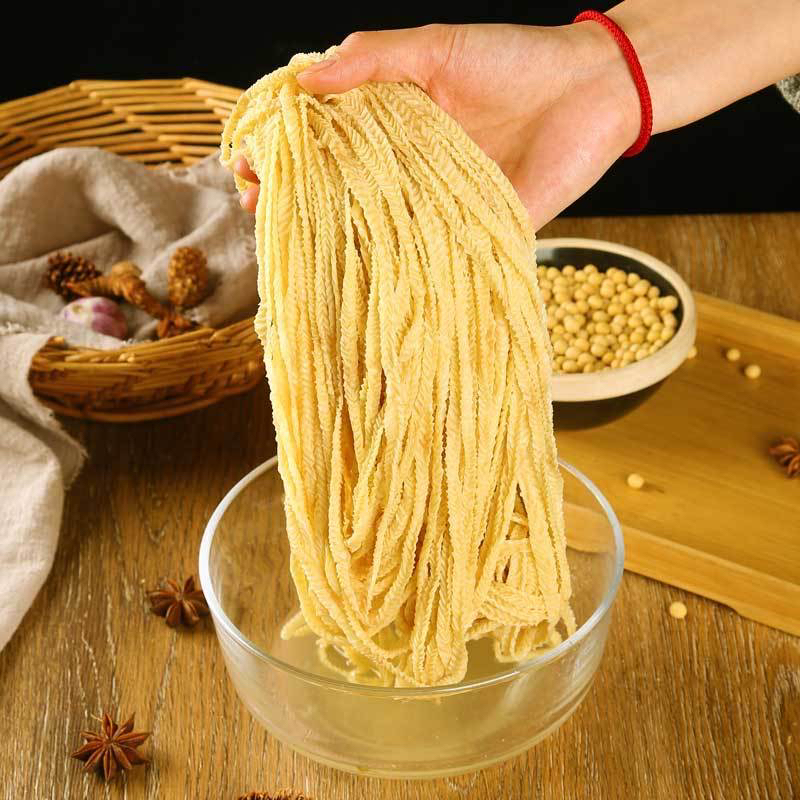 素羊肚丝豆腐丝豆制品人造肉豆皮丝凉拌菜干货大全火锅麻辣烫食材 - 图1