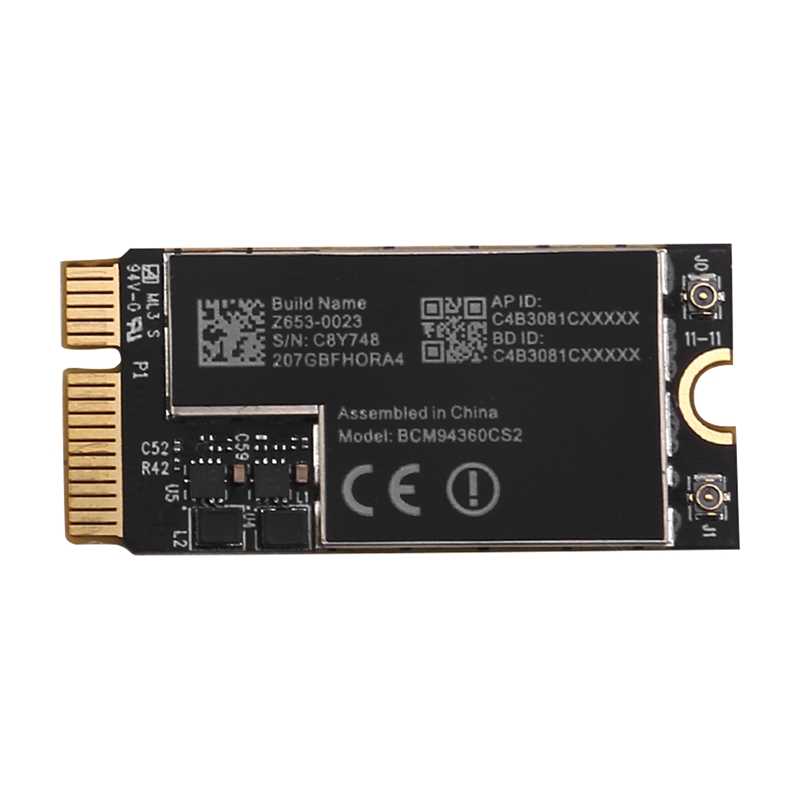 Dual Band BCM94360CS2 WiFi Card Desktop Kit to M.2 NGFF Key - 图1