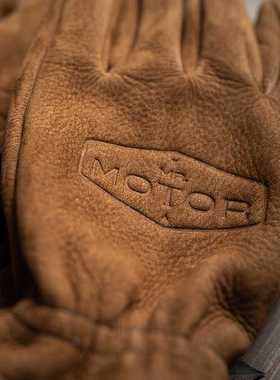 Men's Frosted Genuine Leather Gloves Men Motorcycle Riding F