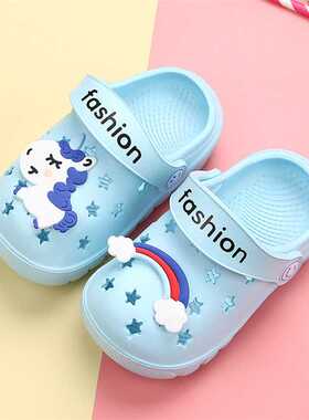Unicorn Slippers for Boy Girl Rainbow Shoes 2021 Summer Todd