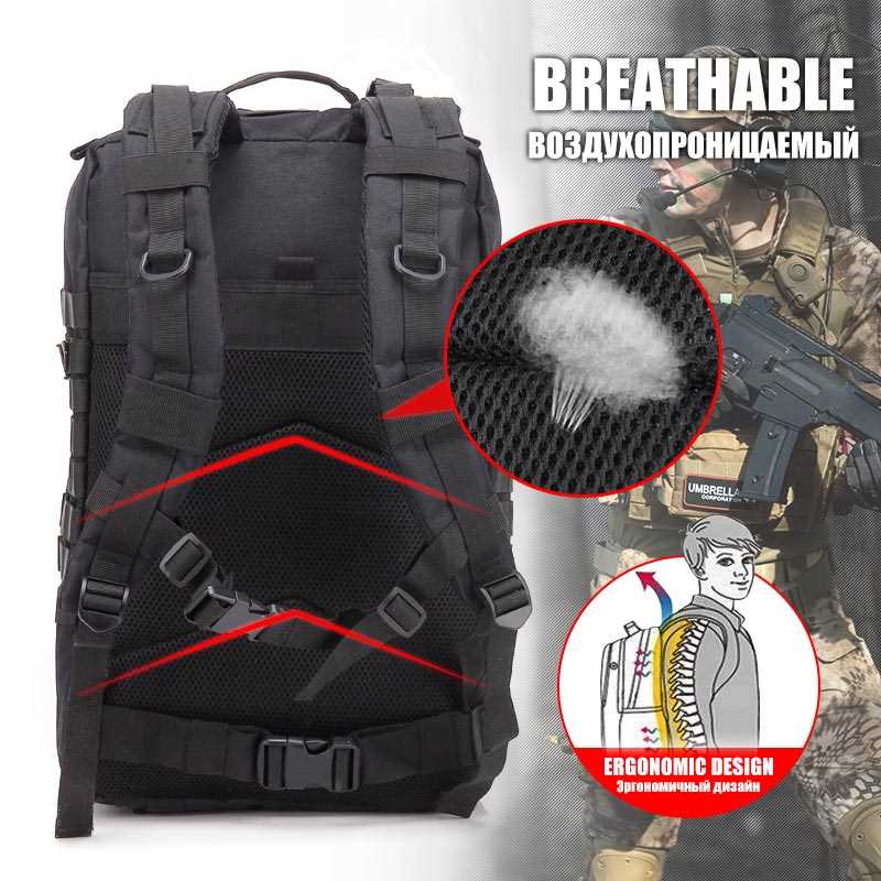 Mochila Táctica Militar de 50L para Hombre, accesorio de gr - 图3