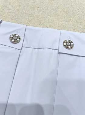 The 2022 summer new golf women's skirt made of hardware fabr