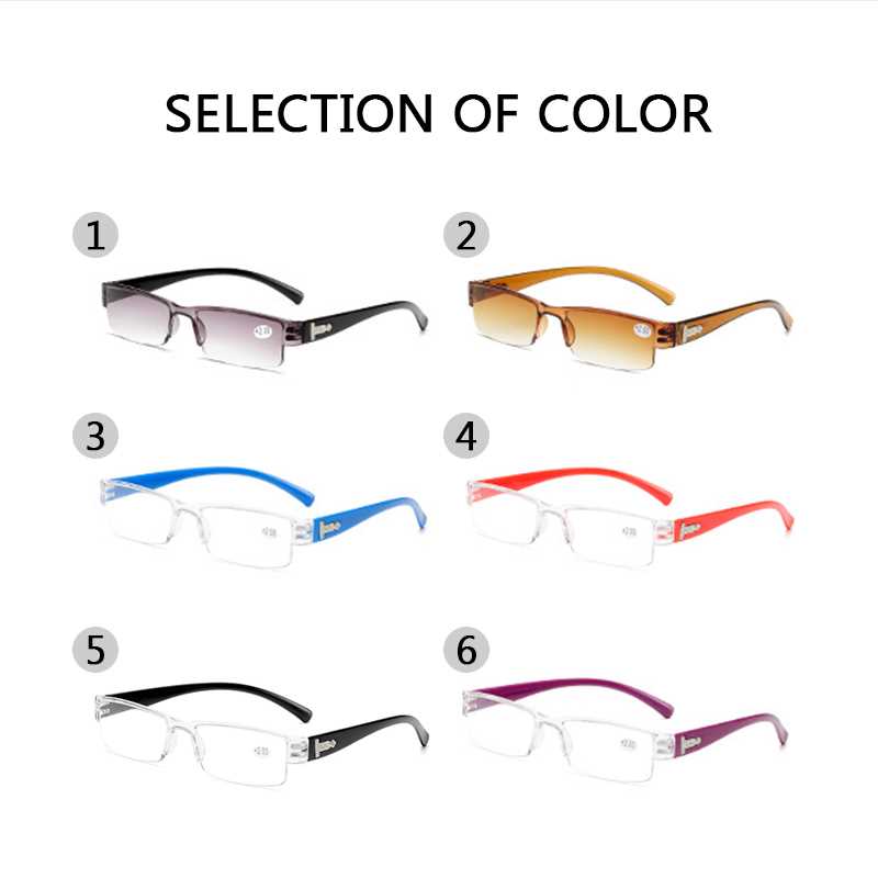 Korean Fashion Reading Glasses Men Women Clear Lens Half Fra - 图3